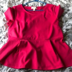 Hot pink forever 21  dressy shirt